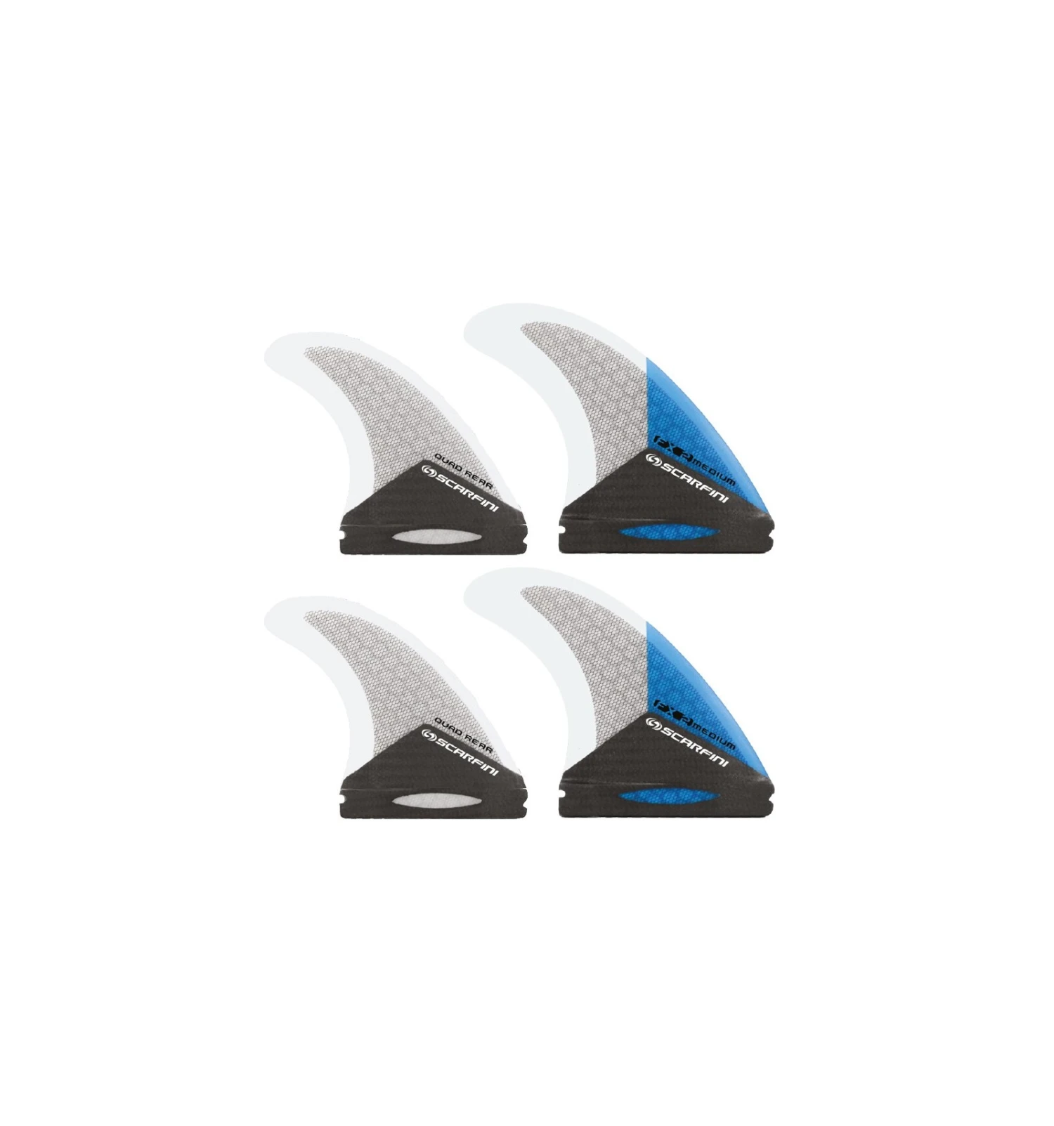 Dérives Scarfini Quad FX2 CARBON M - Blue 3 Dérives Scarfini Quad FX2 CARBON M - Blue